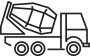 Large Traditional Concrete Truck Icon
